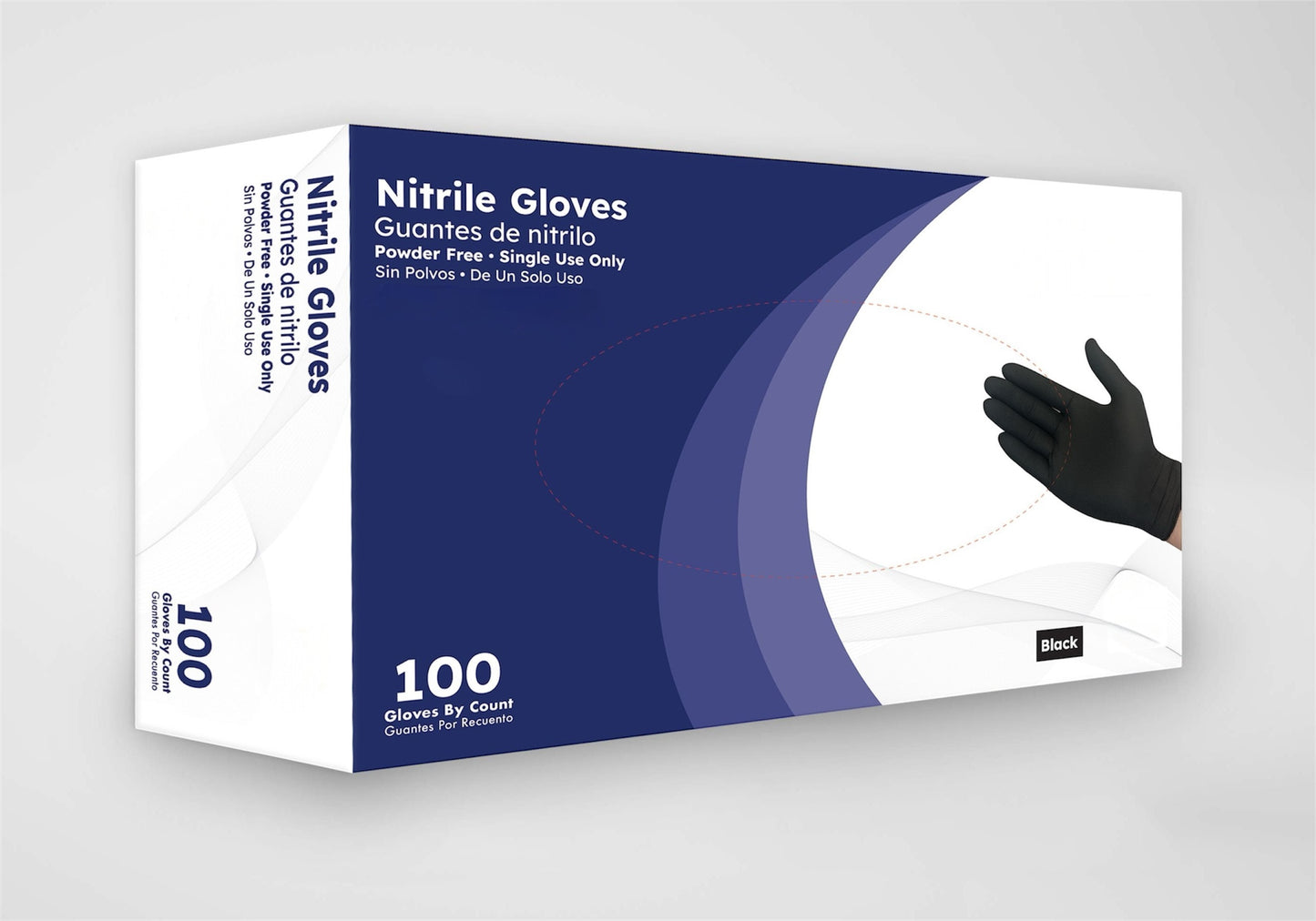 Black Nitrile Chemo Exam Gloves – Latex-Free, Powder-Free, Medical-Grade, Puncture-Resistant.