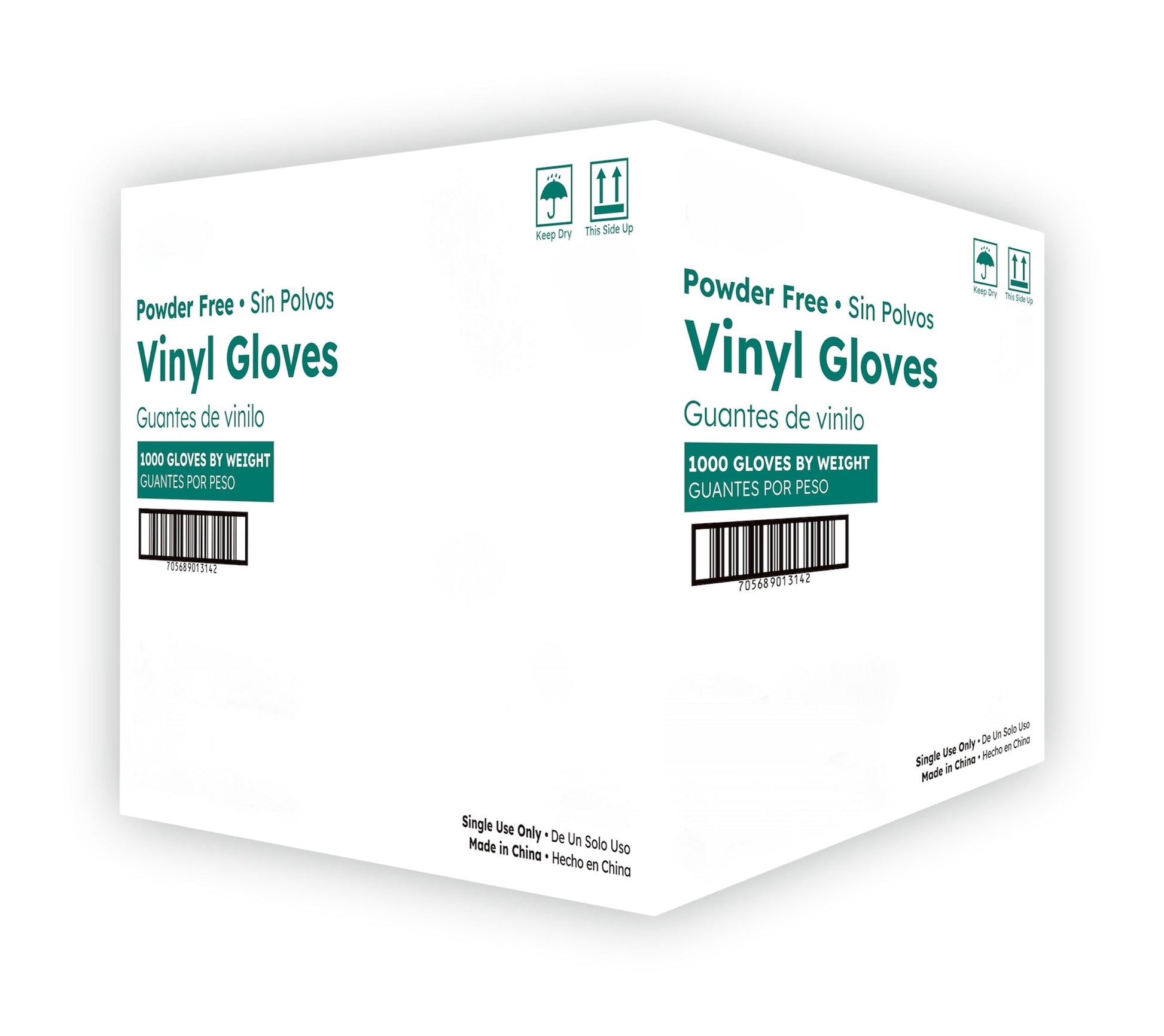Clear vinyl powder-free 3 mil gloves, case of 1000, ideal for medical, food handling, and light industrial use