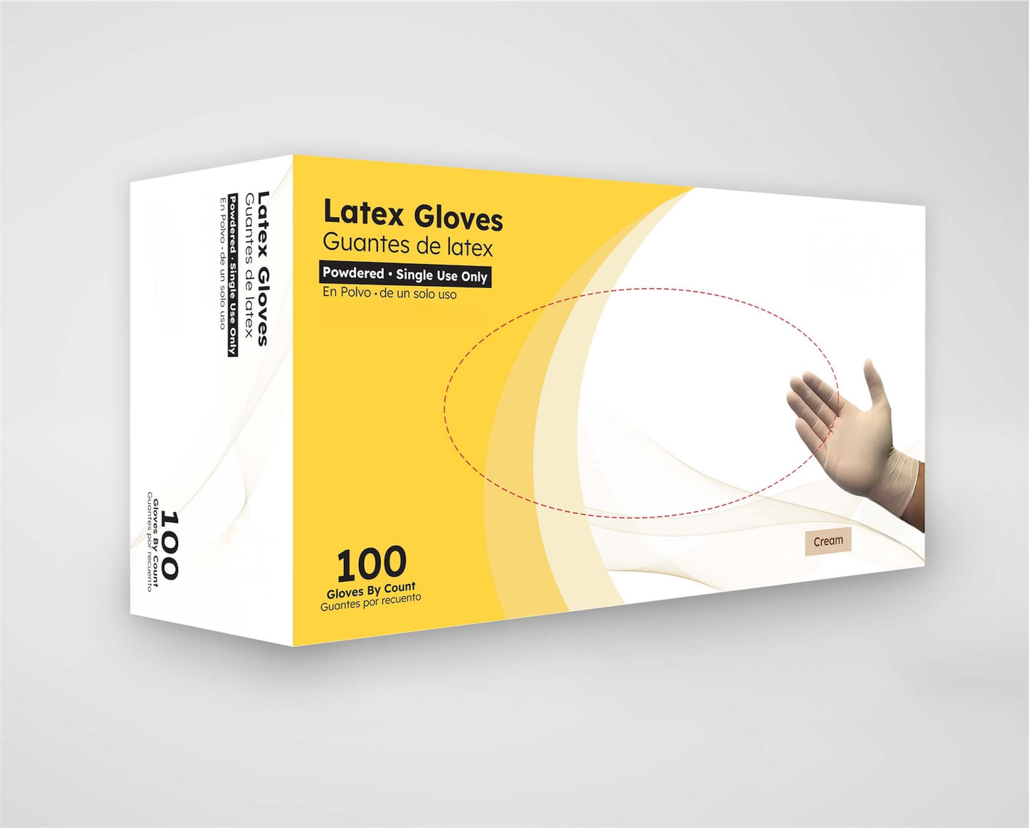Latex 4.5 Mil Powdered Gloves - Medical Exam Gloves for Comfort and Durability