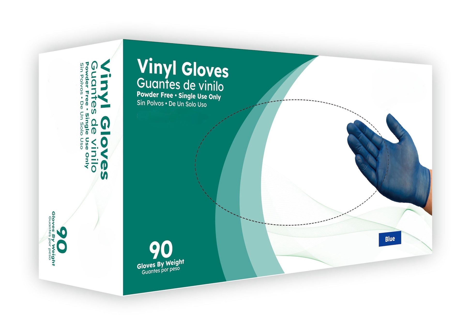 Blue Vinyl Powder-Free 3 Mil Gloves for medical, food, and general use. Latex-free, comfortable fit for all-day wear.