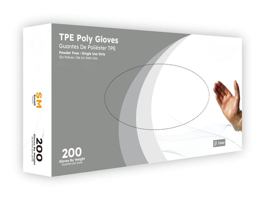 TPE Gloves Powder Free 2.5 Mil – Lightweight, Latex-Free Gloves for Medical and Industrial Use